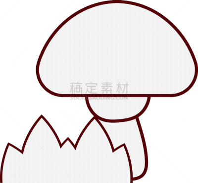cute fungus plant garden icon