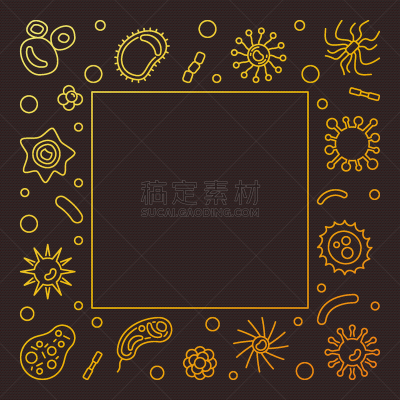 细菌,正方形,边框,生物学,微生物学,有毒物质,一个物体,直的,技术