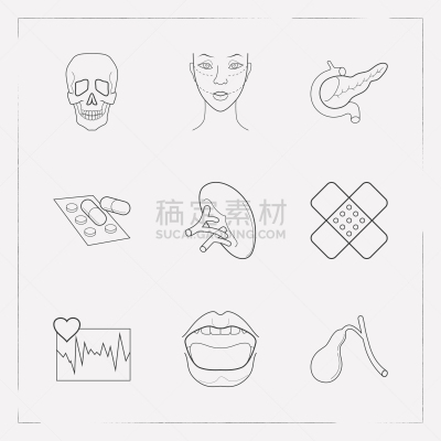 符号,高雅,线条,生物学,健康保健,粘液,心电图,胞囊的,布置
