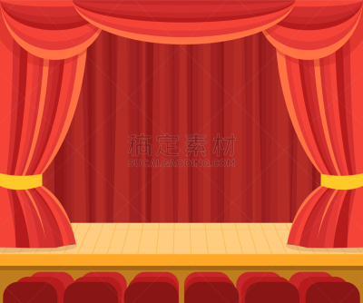 红色,窗帘,戏剧表演,景象,室内,纺织品,天鹅绒,图像,表演,设计