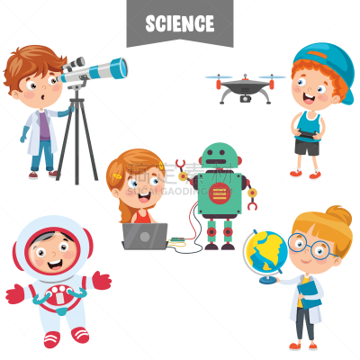 卡通,科学,生物学,专门技术,显微镜,健康保健,运动,牙医,科学实验,科学家