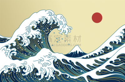 波浪,日本,非凡的,华丽的,传统,寿司,菜单,运动,壁纸,传统节日