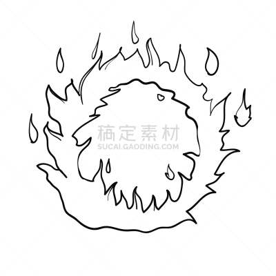 乱画,火,矢量,燃烧的火炬,绘画插图,响亮的,高雅,风险,热,柴火