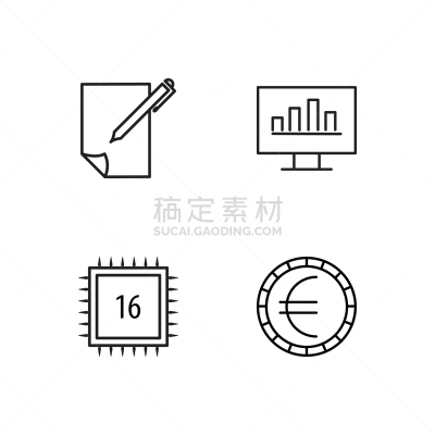 商务,轮廓,符号,极简构图,部分,计算机,电子邮件,布置,改进