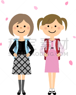 小学,典礼,建筑物门,人,白色背景,仅日本人,鲜花盛开,垂直画幅,生活方式,图像