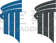 模板,矢量,品牌名称,绘画插图,办公大楼,数字10,建筑外部,柱子,设计
