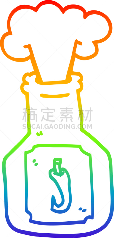 热,山,彩虹,铅笔画,食品,图像,艺术,冷,矢量,绘制