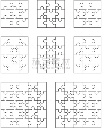 白色,谜题游戏,数字8,部分,几何形状,图像,切片食物,模板,重复,装饰