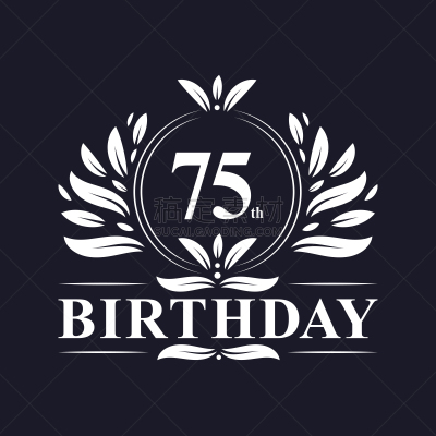 75岁生日,品牌名称,生日,70多岁,商务,请柬,事件,华贵,女性特质,复古风格