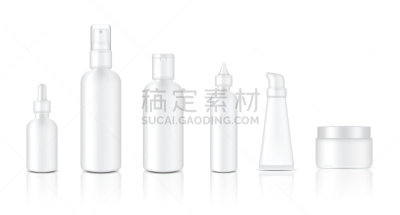 白色,闪亮的,轻蔑的,肥皂,化妆用品,香波,防晒霜,华贵,塑胶,写实