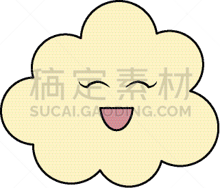 可爱的,云,卡通,白色,商务,自然,云景,图像,天气,沟通