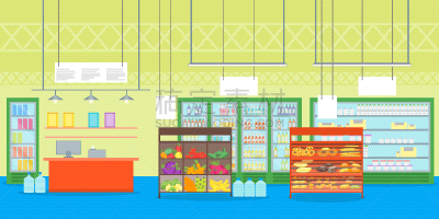 商店,漫画,市场,商务,多样,食品,食品杂货,图像,超级市场,设计