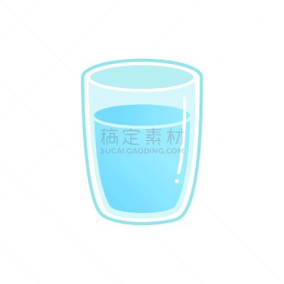 饮用水,绘画插图,卡通,矢量,玻璃,白色背景,分离着色,饮料,立陶宛共和国,可爱的