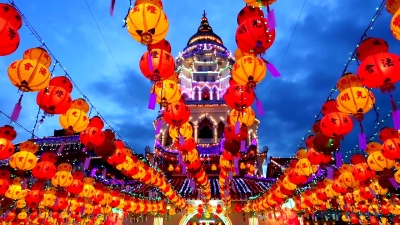 吉乐寺农历新年马来西亚槟城