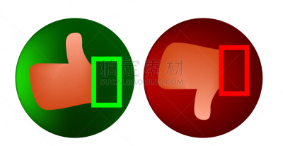 绘画插图,按键区,股票,白色背景,博客,技术,从容态度,不喜欢按钮,拇指,操作系统