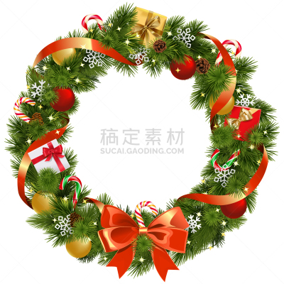 红色,松木,蝴蝶结,花环,新年前夕,云杉,圣诞老公,杉树,问候