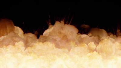逼真的 地面爆炸和爆炸。VFX元素。