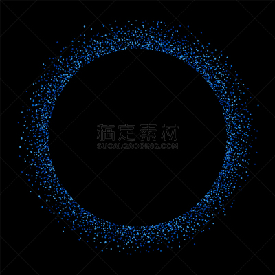圆形,闪亮的,五彩纸屑,蓝色,边框,请柬,暗色,华贵,婚礼,闪亮