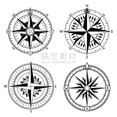 风,矢量,海洋,船,纬度,街道,复古,收集,设计