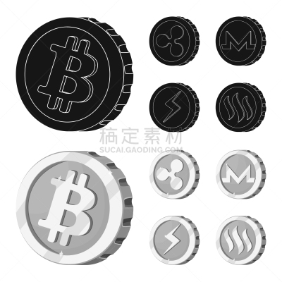 区块链,黄金,部分,波纹,网络空间,采矿业,商务,收集