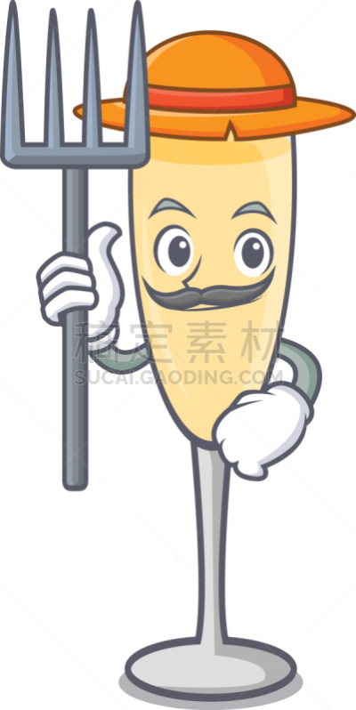 高雅,性格,农民,香槟,卡通,可爱的,含酒精饮料,周年纪念,花盆,华贵