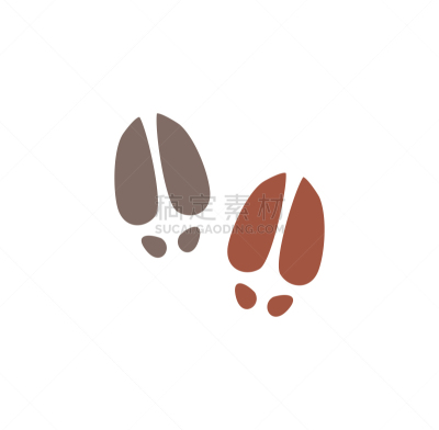 绘画插图,脚印,背景,动物,式样,移动应用程序,创造力,概念象征,图标,插画