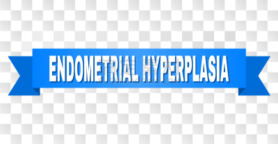 Endometrial,缎带,蓝色,白色,风险,健康保健,条纹,单词,增生,生病