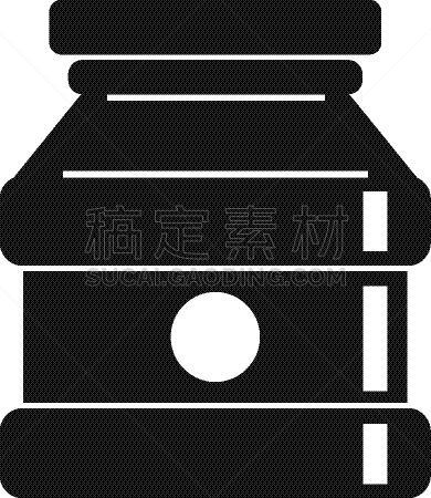 广口瓶,果酱,素食,计算机图标,简单,高雅,夏天,黑色,纸,自制的