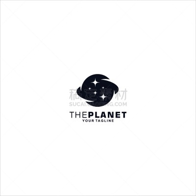 planet logo design template concept
