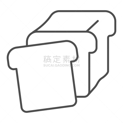 面包,细的,线图标,吐司面包,小圆面包,食品,品牌名称,三明治,午餐,剪影
