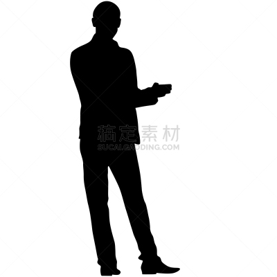 男人,手,前面,白色背景,商务,肖像,面部表情,绘画插图,充满的