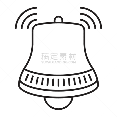 矢量,计算机图标,铃,线条画,响亮的,忠告,电子邮件,技术,简单,模板