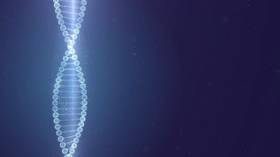  分辨率未来风格的尘埃粒子DNA运动抽象，用于商业科学或技术