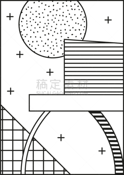 Neopolitan獒,直角,几何形状,图像,装饰物,矢量,式样,背景幕,复古,构图