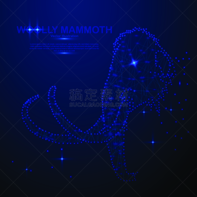 抽象,高雅,真猛玛象,太空,低多边形效果 ,式样,数字化显示,彩色背景,联系,改进