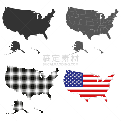 矢量,美国,准确,复杂,阿拉斯加,伊利诺斯州,法定假日,背景分离,美国东部,技术