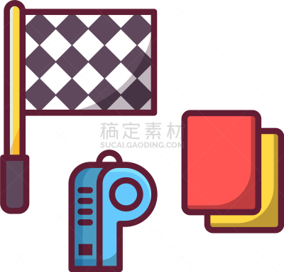 设备用品,美式橄榄球运动,篮球运动,橄榄球,Named Referee,分离着色,制服,红牌,收集