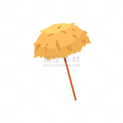 茅屋屋顶,提基,阳伞,海滩遮阳伞,分离着色,白色,季节,图像,度假
