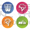 set line rubber flippers for swimming helmet