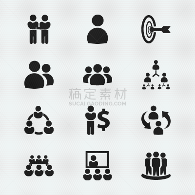 数字12,计算机图标,矢量,家庭,父亲,研究会,小队,合作,赚钱