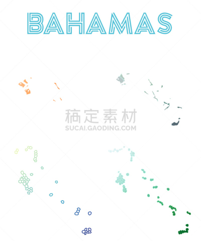 巴哈马国,垂直画幅,美,拿骚,绘画插图,动物身体部位,旅行者,组物体,几何形状,美洲