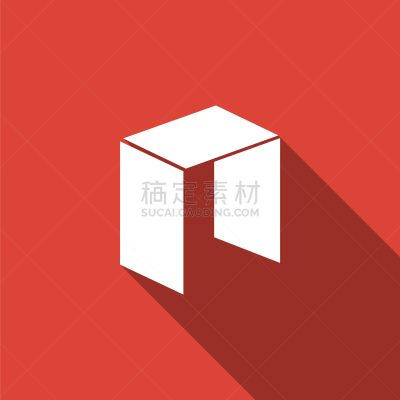 Neopolitan獒,长阴影,图标,分离着色,银行业,商务,部分,金属
