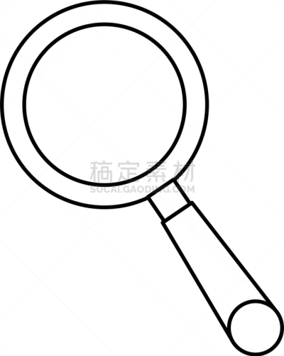 小型放大镜,放大镜,分离着色,白色,焦点,图像,矢量,搜索引擎,探索,搜寻