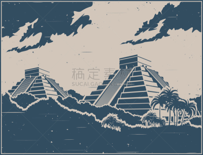 40-80年代风格复兴,考古学,过去,环境,墨西哥,契晨-伊特萨,古董,旅行,旅游