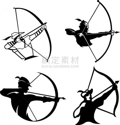箭术,品牌名称,运动,模板,知更鸟,户外,休闲,剪影