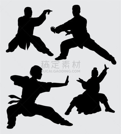 动作,武术,男性,女性,空手道,运动,白色人种,女人,品牌名称,剪影