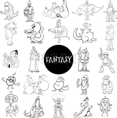 童话故事,书页,幻想,性格,彩色图片,漫画书,公主,矮小的植物,侏儒,动物