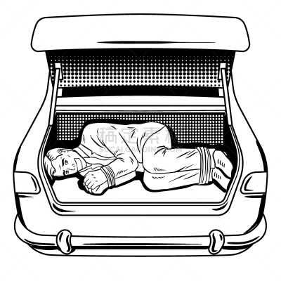 诱拐者,彩色书,男人,后车厢,华丽的,汽车,漫画书,复古,着色