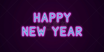 雕刻图像,新年前夕,霓虹灯,华丽的,请柬,信函,传统节日,庆祝,问候,剪影