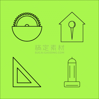 轮廓,直的,建筑业,建筑体,矢量,三角板,图像,标志,克莱斯勒,石洞壁画